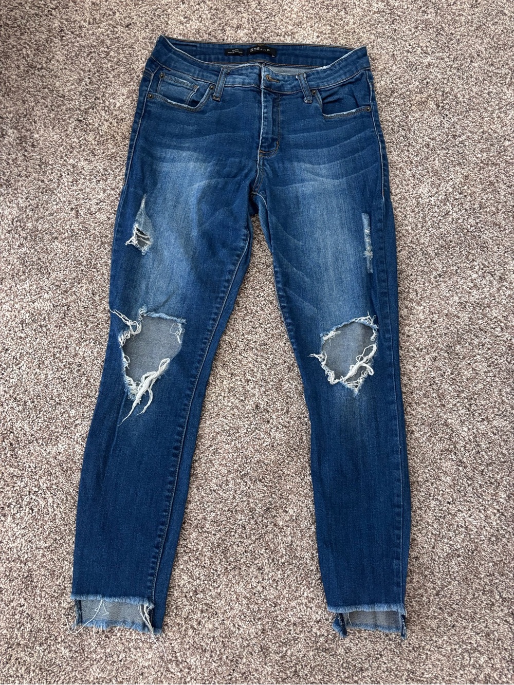STS Blue Ripped Dark Blue Skinny Jeans